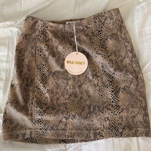 NWT Snake Print Skirt